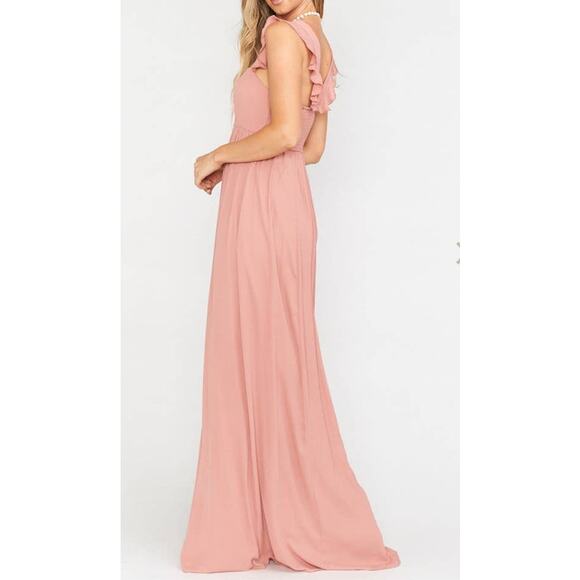 Show Me Your MuMu June Maxi Dress Rustic Mauve Crisp XL NWT - Picture 5 of 9